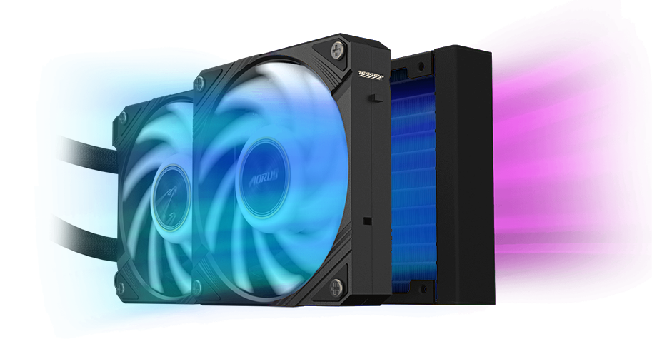 AORUS WATERFORCE X II 240 Liquid CPU Cooler, 240mm Radiator with